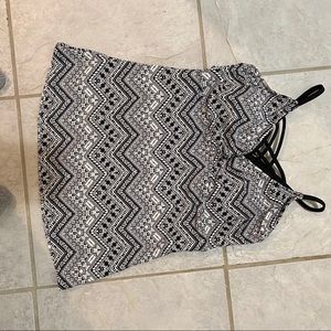 Arizona Shamrock Swimsuit Halter top BlackWhite